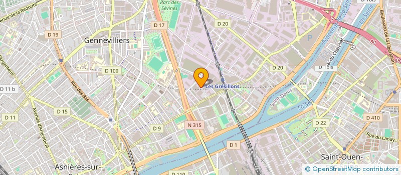 localisation de l'entreprise LMJ COMMUNICATION à GENNEVILLIERS