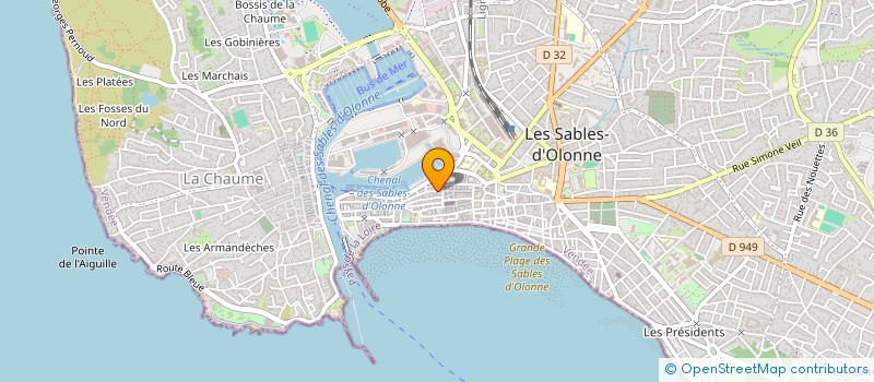 localisation de l'entreprise LMJ IMMO à LES SABLES D'OLONNE