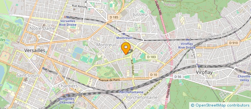localisation de l'entreprise LMJ PRESTATIONS à VERSAILLES