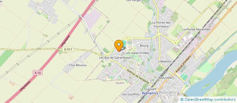 localisation de l'entreprise LMJ RETAIL à BEAUGENCY