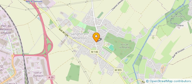 localisation de l'entreprise LMJC DISTRI à SAINGHIN-EN-MELANTOIS