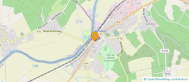 localisation de l'entreprise LMJC SPORT  DORMANS