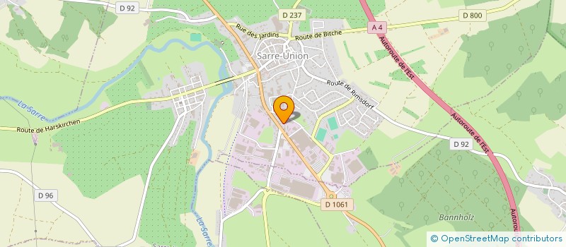 localisation de l'entreprise LMJG LEC  SARRE-UNION