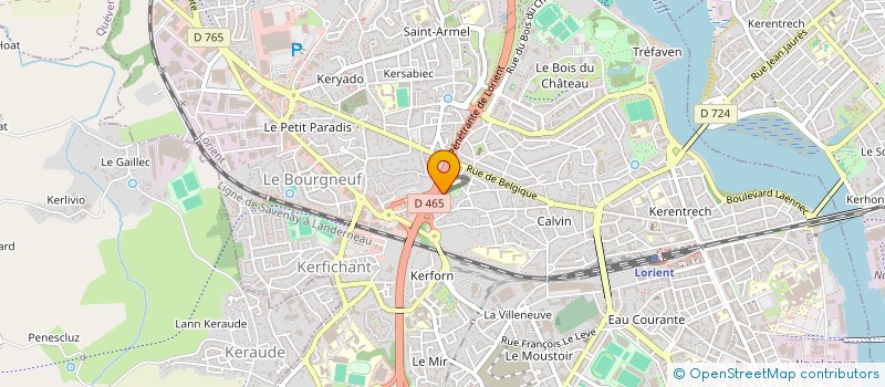 localisation de l'entreprise LMK  LORIENT