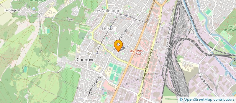 localisation de l'entreprise LMK TRANSPORT à CHENOVE