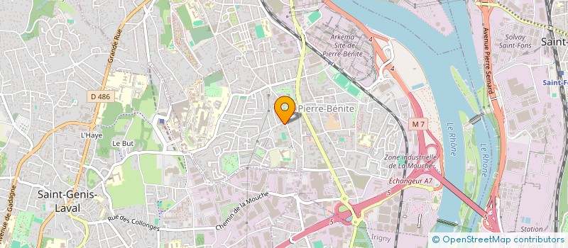 localisation de l'entreprise LMK5  OULLINS-PIERRE-BENITE