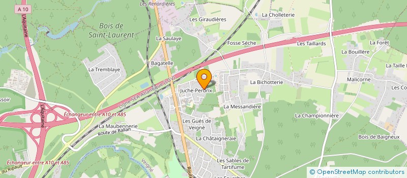 localisation de l'entreprise LML  MONTBAZON