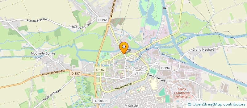 localisation de l'entreprise LMLP  AIRE-SUR-LA-LYS