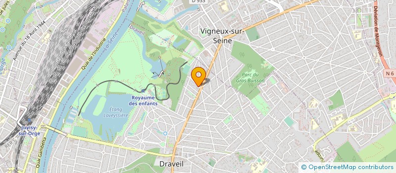 localisation de l'entreprise LMM COMMUNICATION à DRAVEIL