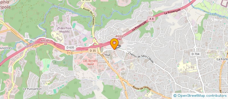 localisation de l'entreprise LMM DEVELOPPEMENT  ANTIBES