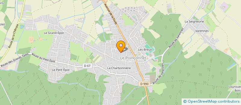 localisation de l'entreprise LMMILLET à LE POINCONNET