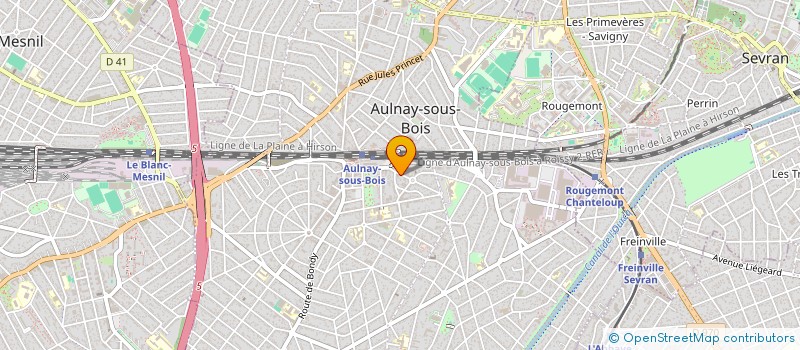 localisation de l'entreprise LMN CREATION à AULNAY-SOUS-BOIS