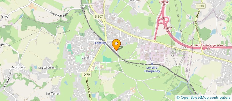 localisation de l'entreprise LMN IMMO  LENTILLY