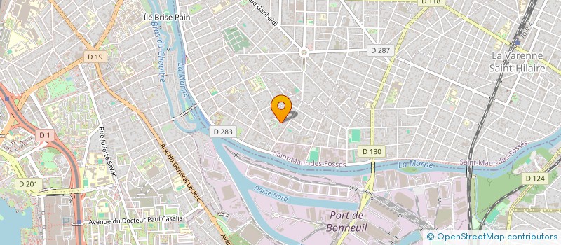 localisation de l'entreprise LMN INVEST à SAINT-MAUR-DES-FOSSES