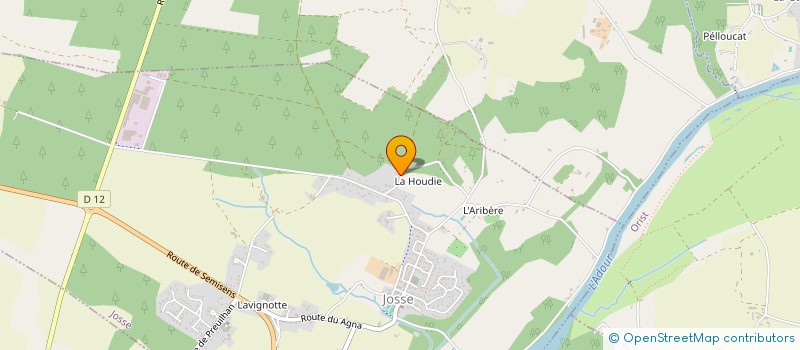 localisation de l'entreprise LMN2A  JOSSE