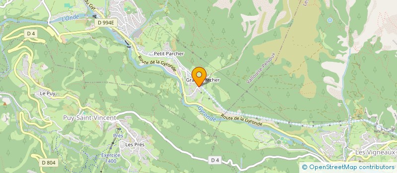 localisation de l'entreprise LMND  VALLOUISE-PELVOUX