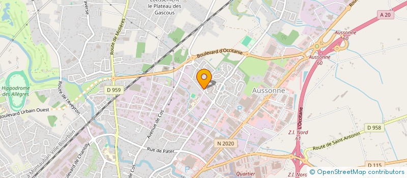 localisation de l'entreprise LMNP 1 CLOS DES CHENES  MONTAUBAN