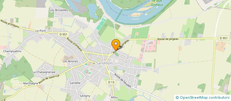 localisation de l'entreprise LMNP-145RTEJARGEAU à SANDILLON