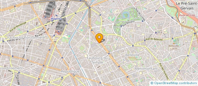 localisation de l'entreprise LMNP 33 RUE SAMBRE ET MEUSE  PARIS