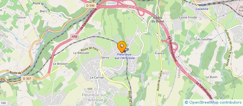 localisation de l'entreprise LMNP 5E  FLEURIEUX-SUR-L'ARBRESLE