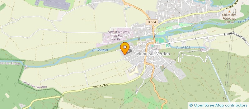 localisation de l'entreprise LMNP 89 CHEMIN DES JARDINS à VINON-SUR-VERDON