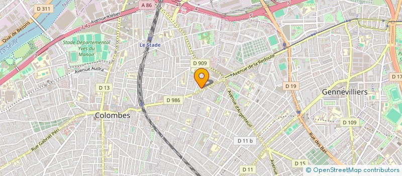 localisation de l'entreprise LMNP à COLOMBES