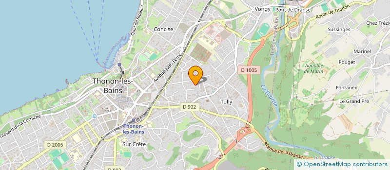 localisation de l'entreprise LMNP à THONON-LES-BAINS
