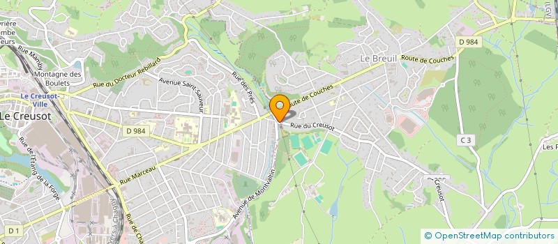 localisation de l'entreprise LMNP  LE CREUSOT