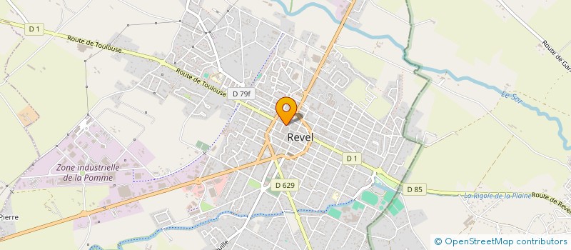 localisation de l'entreprise LMNP  REVEL