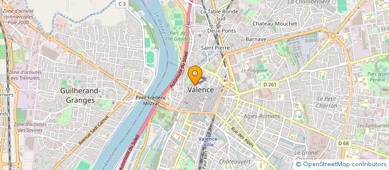 localisation de l'entreprise LMNP  VALENCE