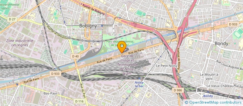 localisation de l'entreprise LMNP  BOBIGNY