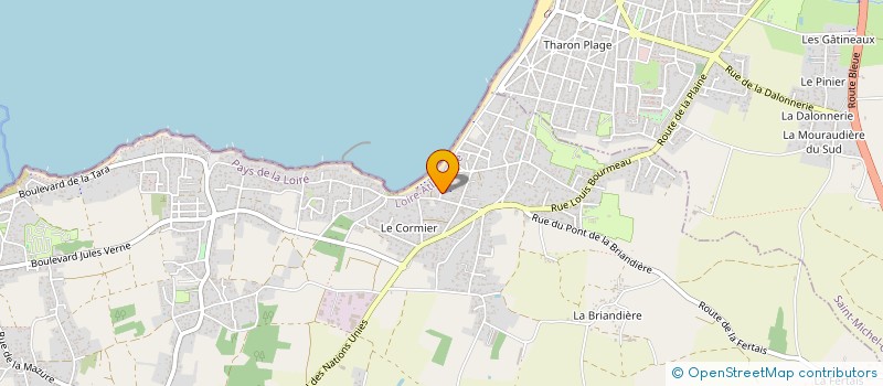 localisation de l'entreprise LMNP à LA PLAINE-SUR-MER