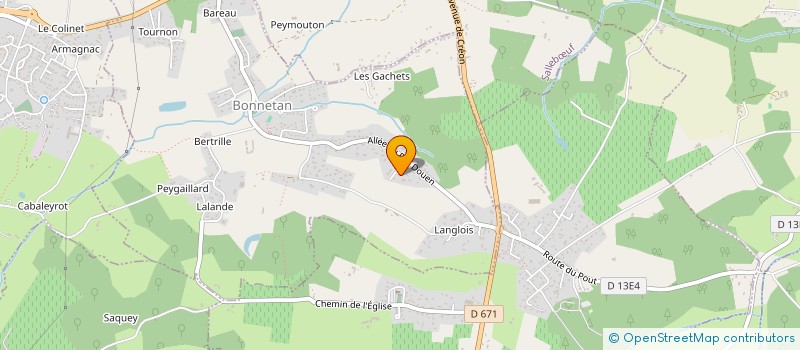 localisation de l'entreprise LMNP  BONNETAN