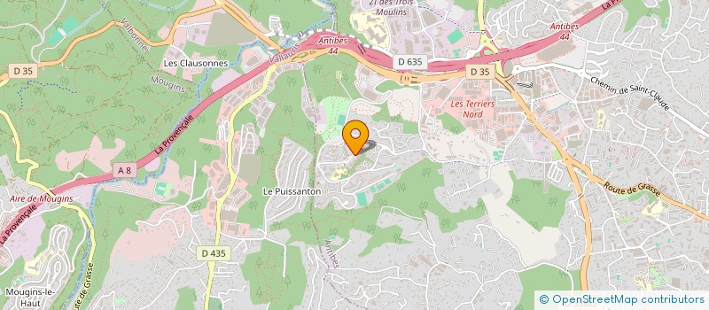 localisation de l'entreprise LMNP AGNETTI - ESTEQUE  ANTIBES