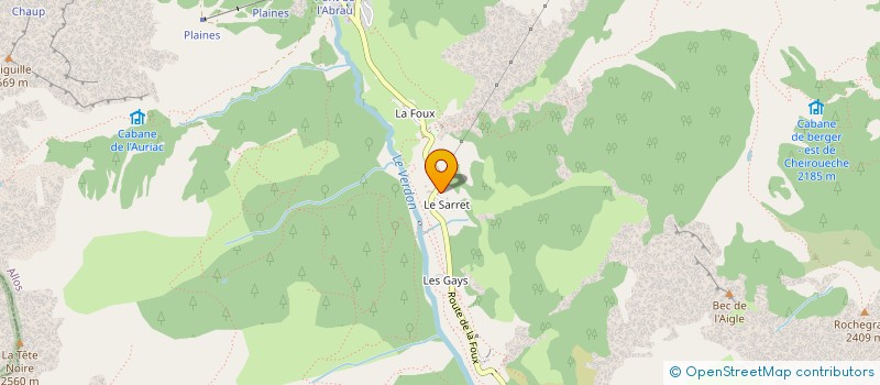 localisation de l'entreprise LMNP ALLOS  ALLOS