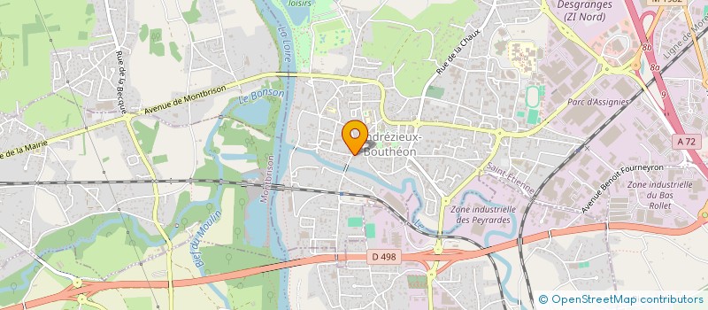 localisation de l'entreprise LMNP AMANDINE CHAUSSENDE - MAXIME THIZY  ANDREZIEUX-BOUTHEON