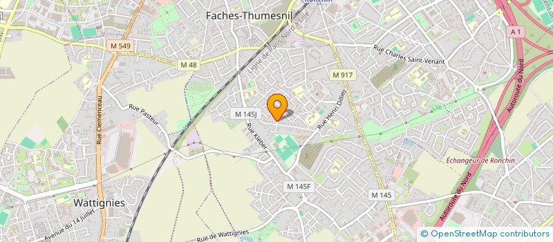 localisation de l'entreprise LMNP ANGEBAULT  FACHES-THUMESNIL