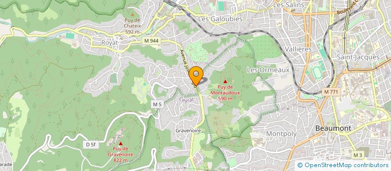 localisation de l'entreprise LMNP ANGLADE  CEYRAT