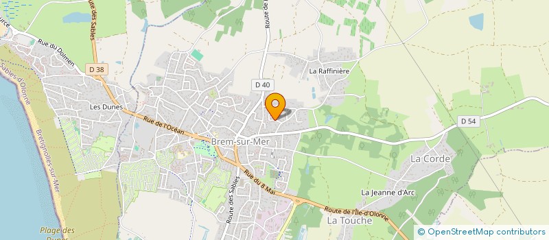 localisation de l'entreprise LMNP ANNICK ET PASCAL à BREM-SUR-MER