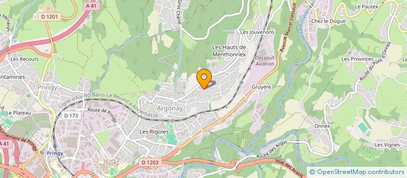 localisation de l'entreprise LMNP ARGONAY  ARGONAY