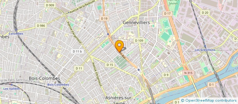 localisation de l'entreprise LMNP ASERRAF  ASNIERES-SUR-SEINE