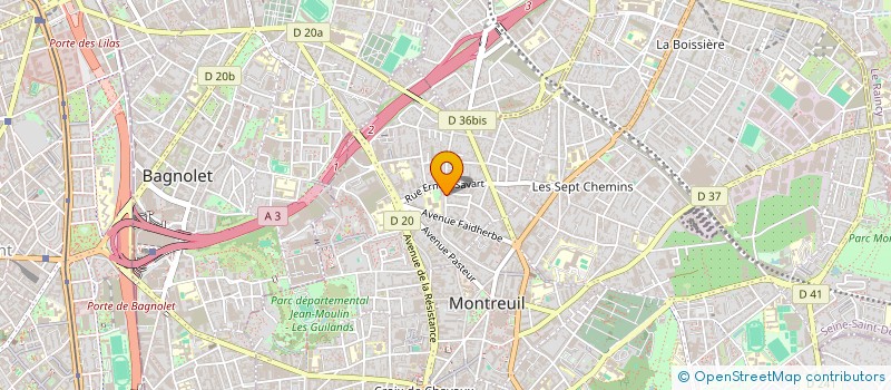 localisation de l'entreprise LMNP AURIFEILLE-PEUREUX à MONTREUIL