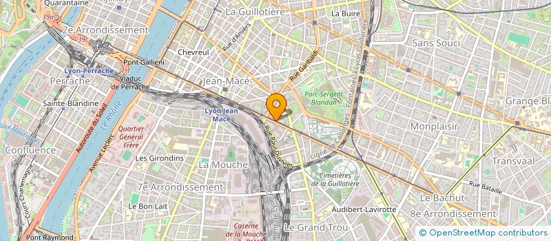 localisation de l'entreprise LMNP AVENUE BERTHELOT  LYON