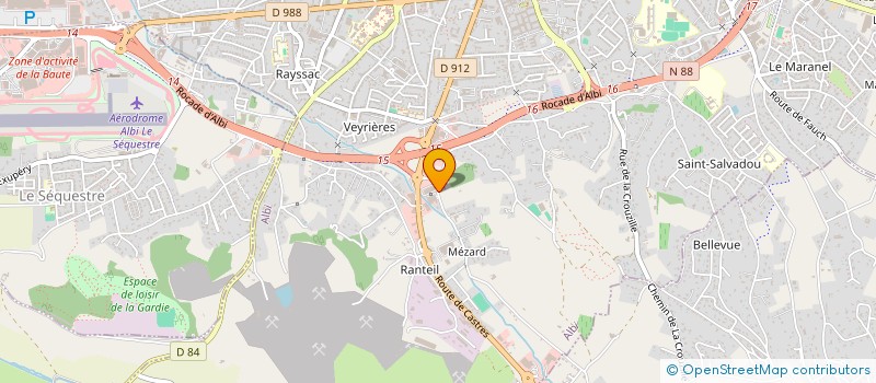 localisation de l'entreprise LMNP BALLANT FARAMOND à ALBI