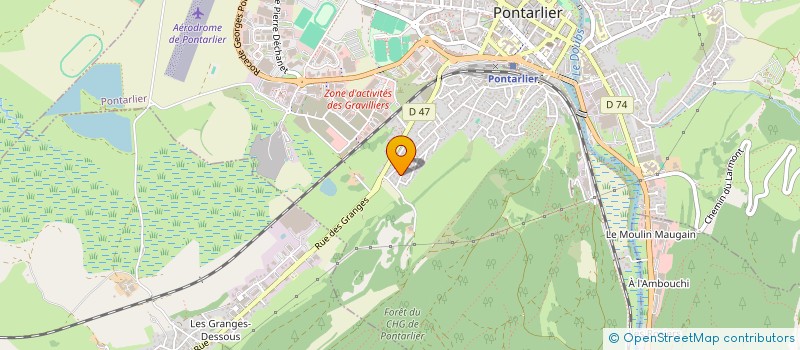 localisation de l'entreprise LMNP BARTHELEMY - MONET  PONTARLIER