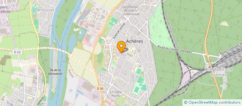 localisation de l'entreprise LMNP BAUMIER / MORIN  ACHERES