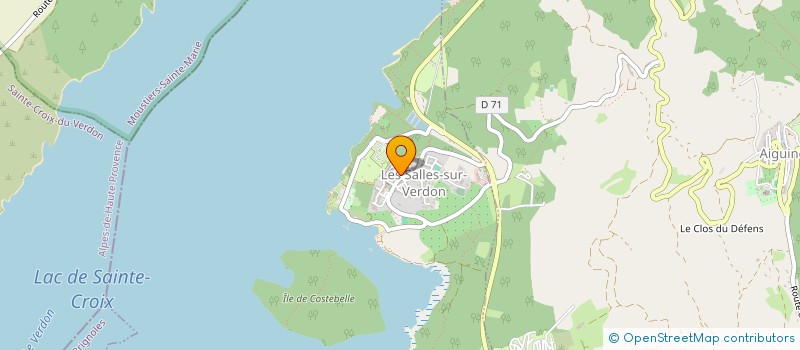localisation de l'entreprise LMNP BECQUET à LES SALLES-SUR-VERDON