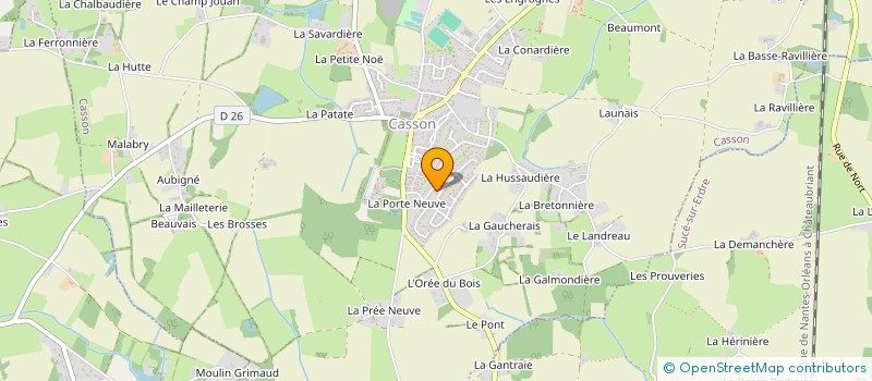 localisation de l'entreprise LMNP BEILVERT-MENARD  CASSON