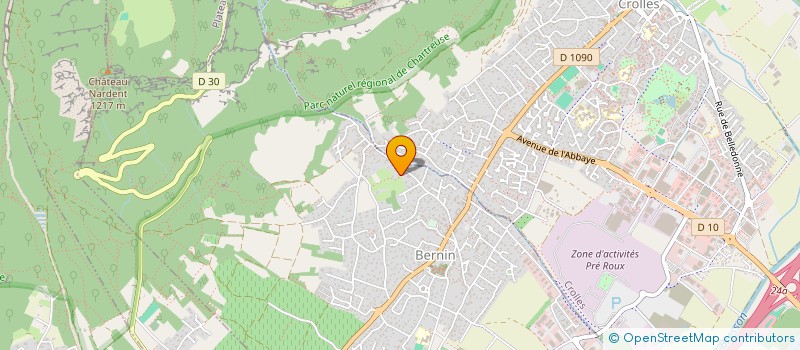 localisation de l'entreprise LMNP BERNARD-BRUNEL DIDIER  BERNIN