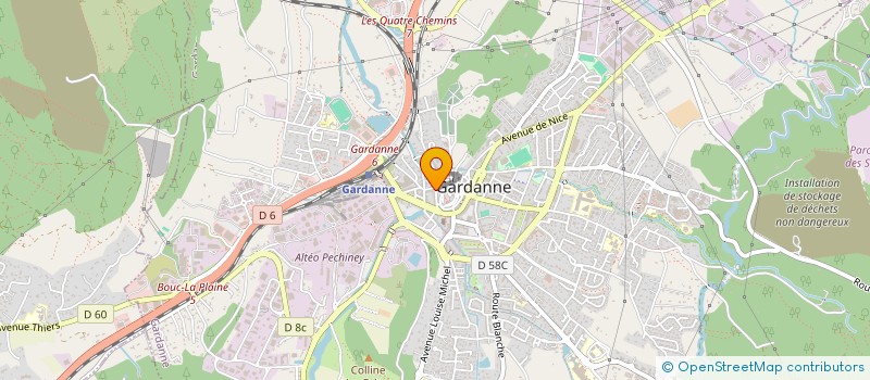 localisation de l'entreprise LMNP BERNARD MENNELLA à GARDANNE